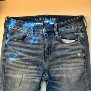 American Eagle Distressed Skinny Jeans Size 6